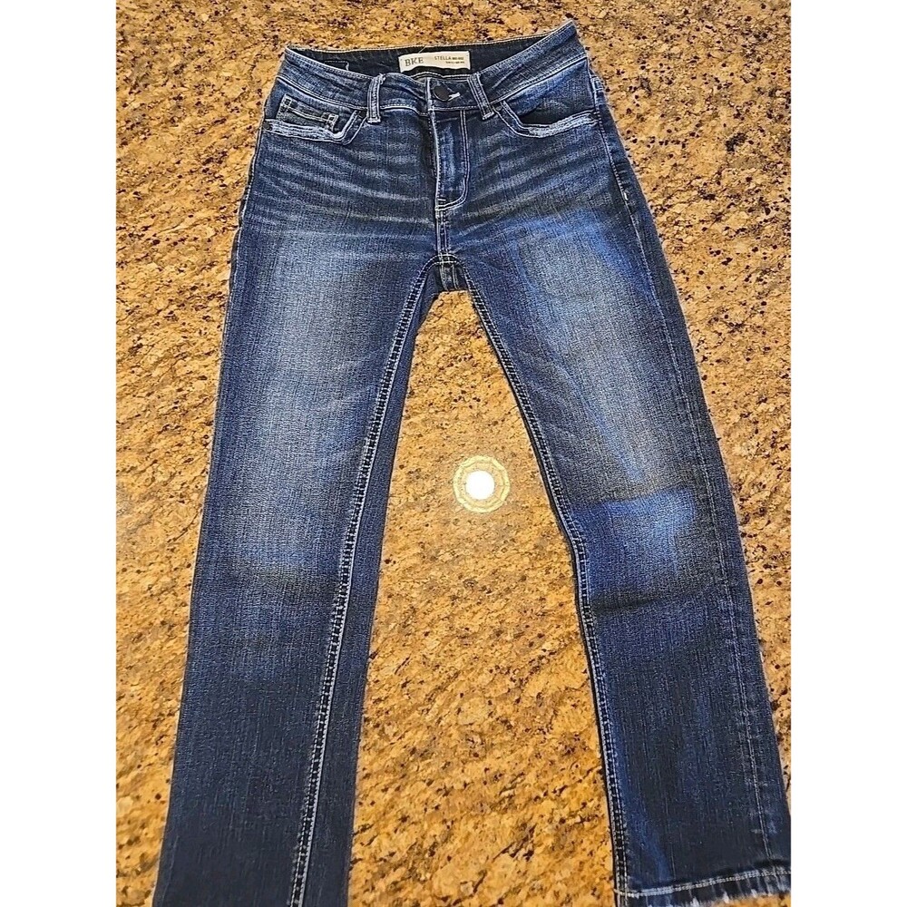 BKE Buckle Women's Stella Mid Rise Slim Fit Ankle Skinny Jeans - Size 24
